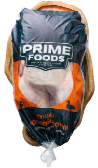 Упаковка фермерской утки PRIME FOODS